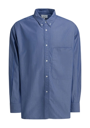 BEAMS PLUS chest-pocket button-up shirt - Blue