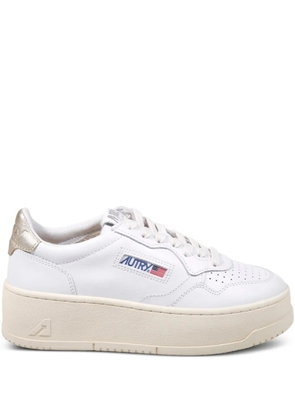 Autry logo platform sneakers - White