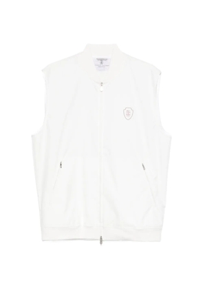 Brunello Cucinelli logo-detail gilet - White