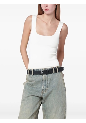 ENTIRE STUDIOS square-neck top - White