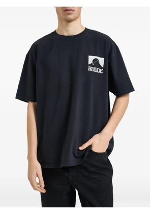 RHUDE short-sleeve rear-graphic T-shirt - Black
