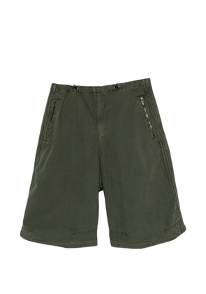 Diesel P-Stitch zip shorts - Green