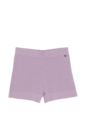 extreme cashmere Nº450 Bummy knitted shorts - Purple