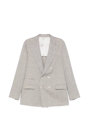 Brunello Cucinelli double-breasted blazer - Grey