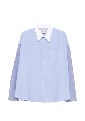 Marni pocket long-sleeve shirt - Blue