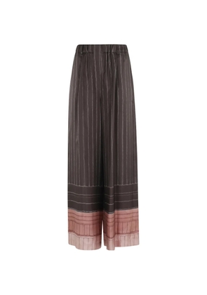 Alysi striped trousers - Brown
