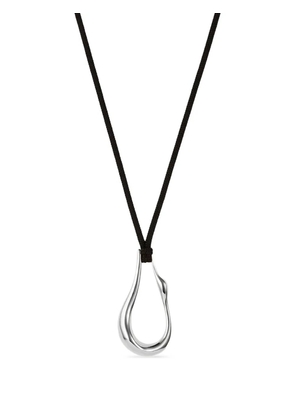 Jenny Bird Egret rope necklace - Silver