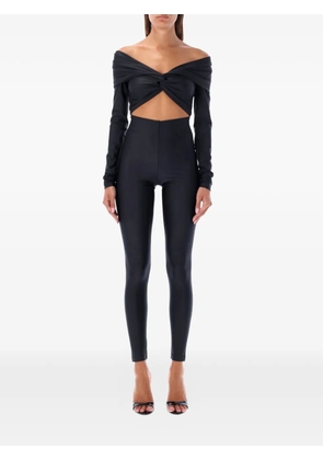 THE ANDAMANE Kendall off-shoulder jumpsuit - Black