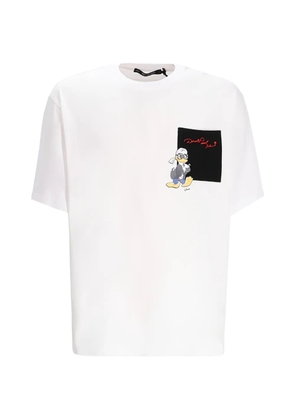 Karl Lagerfeld crewneck pocket T-shirt - White