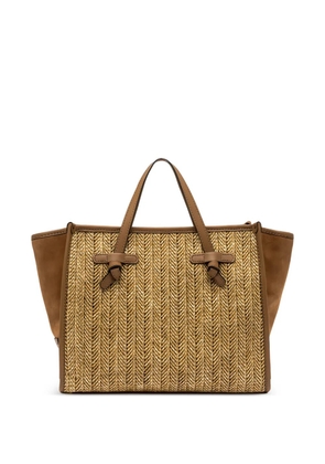 GIANNI CHIARINI Miss Marcella 32 woven shoulder bag - Brown