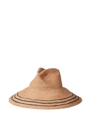 Janessa Leone striped sun hat - Neutrals