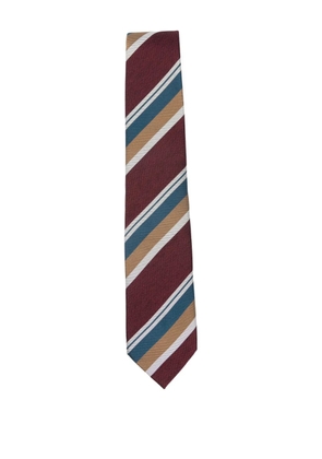 BIGI MILANO striped-pattern tie - Red