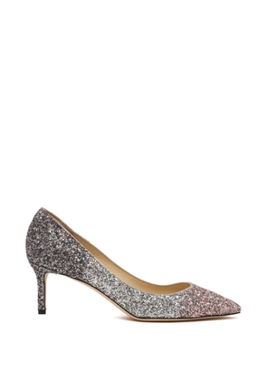 Jimmy Choo Romy glittered pumps - Silver