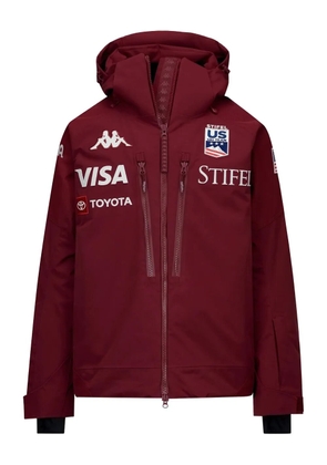 Kappa zip hooded ski jacket - Red