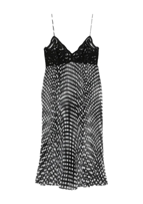 Ermanno Scervino lace-panel midi dress - Black