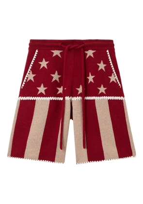 Palm Angels Stars and Stripes shorts - Red