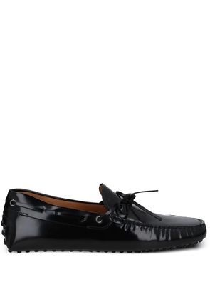 Tod's Gommino tie-detail boat shoes - Black
