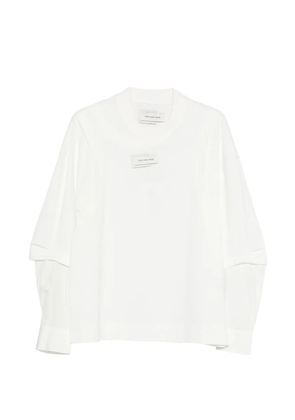 Feng Chen Wang layered-design T-shirt - White