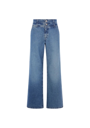 Federica Tosi button denim jeans - Blue
