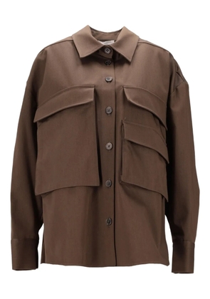 P.A.R.O.S.H. patch-pocket shirt - Brown