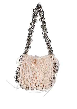 Niccolò Pasqualetti bell embellished mini bag - Neutrals