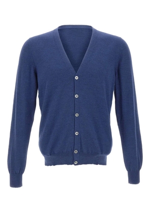 Gran Sasso V-neck button-up cardigan - Blue