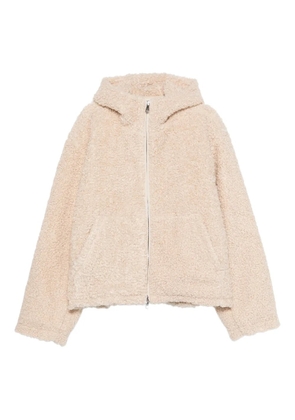 COLE BUXTON zip-fastening hooded jacket - Neutrals