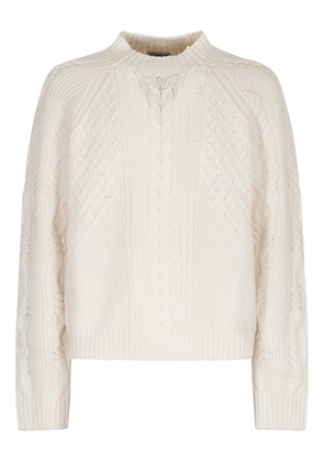 DONDUP Cable knit sweater - Neutrals