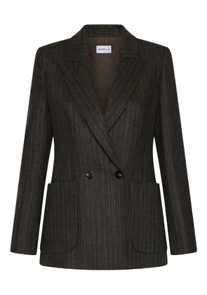 Marella pinstriped double-breasted jacket - Brown