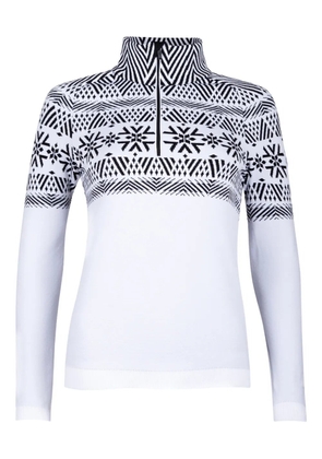 NEWLAND geometric-pattern sweater - White