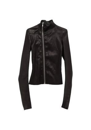 Rick Owens zip-up leather jacket - Black