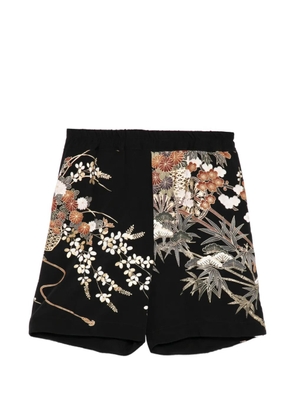 By Walid Tomosode Kimono Blaze short - Black