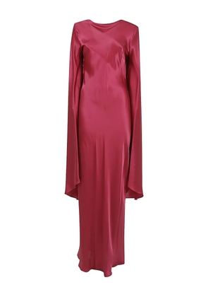 CRIDA Tunisi draped maxi dress - Red