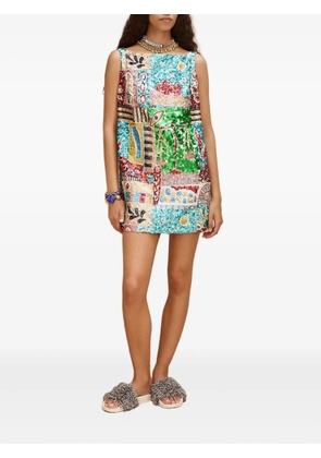 ALEMAIS embellished mini dress - Blue