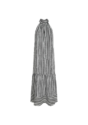 Karl Lagerfeld striped cotton maxi dress - Black