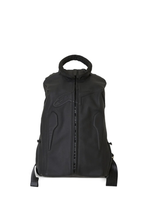 Eden Tan Rallypack leather backpack - Black