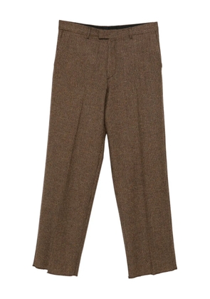 Emporio Armani checkered trousers - Brown