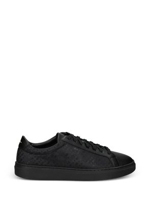 BOSS logo lace-up sneakers - Black