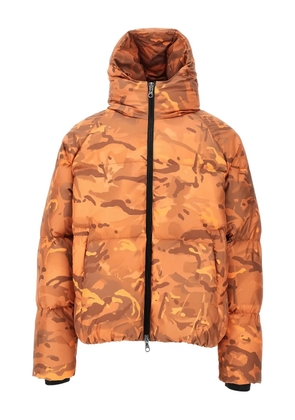 COLE BUXTON camouflage-print puffer jacket - Orange