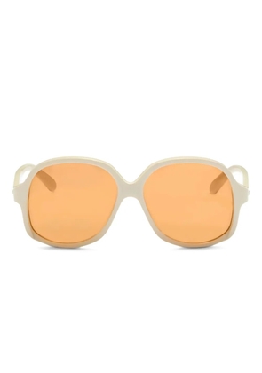 VALENTINO GARAVANI EYEWEAR oval-frame sunglasses - Neutrals