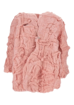 Daniela Gregis mosaic crew-neck cardigan - Pink