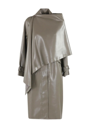 Isabelle Blanche belted-detail coat - Grey