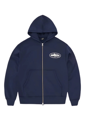 CORTEIZ x Island Puff print zip hoodie - Blue