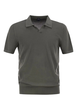 Fedeli V-neck polo shirt - Green