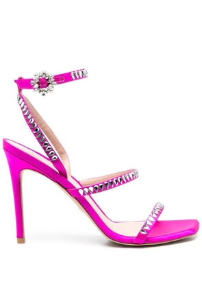 Stuart Weitzman crystal-embellished 115mm pumps - Pink