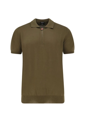 Kiton zip-up polo shirt - Green