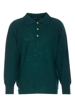 Howlin' Ghost button-collar polo shirt - Green