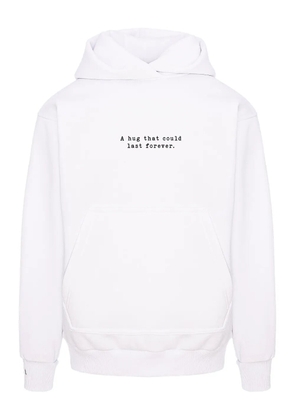 HAMZA A Hug kangaroo-pocket hoodie - White