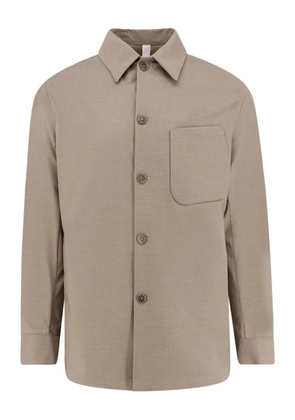 Hevo Bari patch-pocket buttoned overshirt - Neutrals