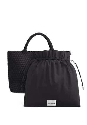 MARREA woven tote bag - Black
